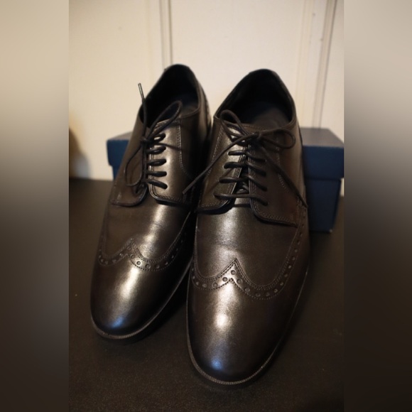 Cole Haan Jay Grand Wingtip Oxford Men Black Shoe Size 9.5 - Picture 4 of 7